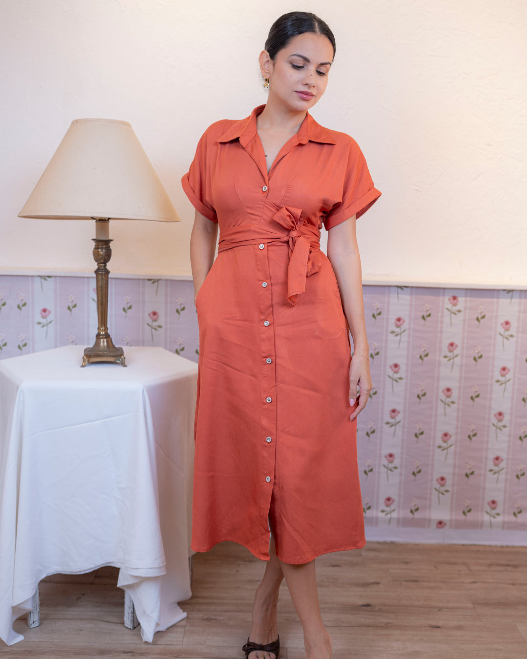 Emma Dress - In Orange