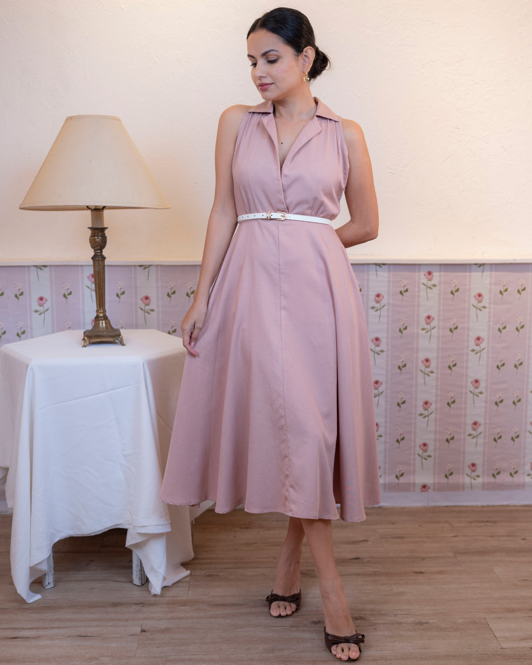 Aurella Dress - Blush Pink