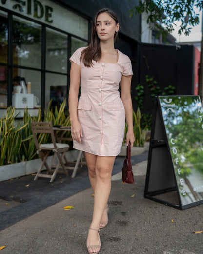 Amélie Dress – Blush Pink