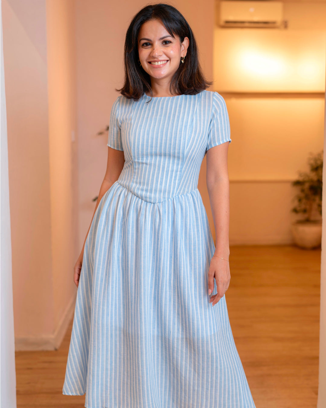 Celina Dress – Striped Edition