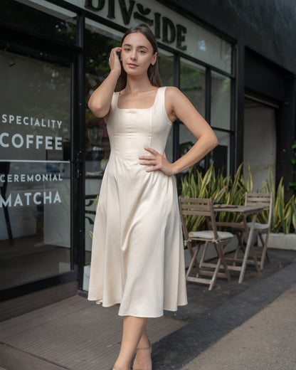 Cream Bell Dress