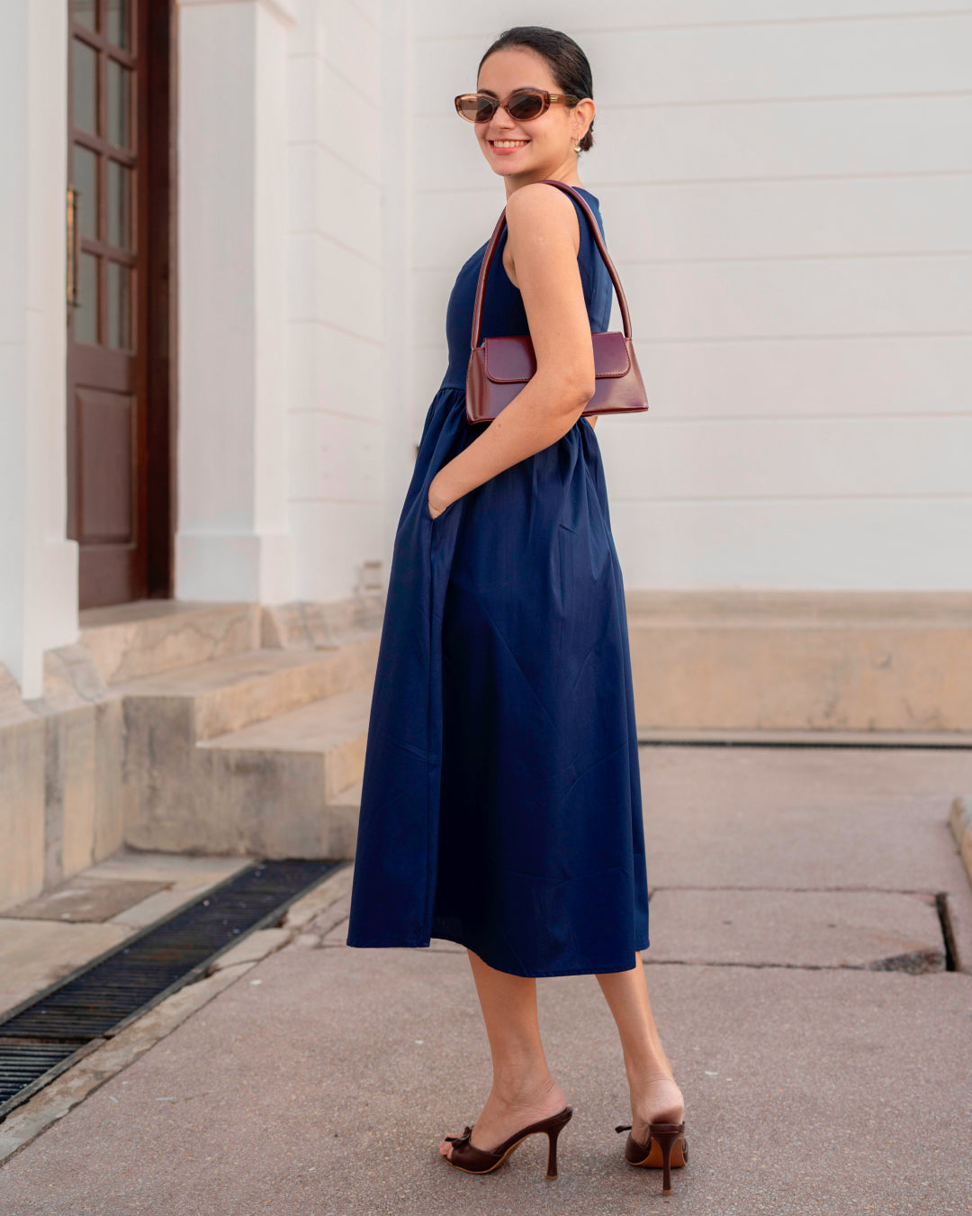 Amora Dress - Dark Blue