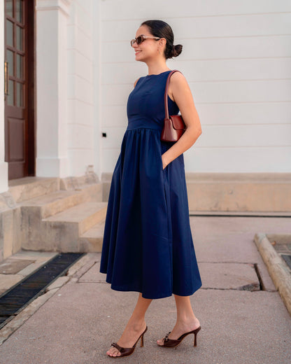 Amora Dress - Dark Blue