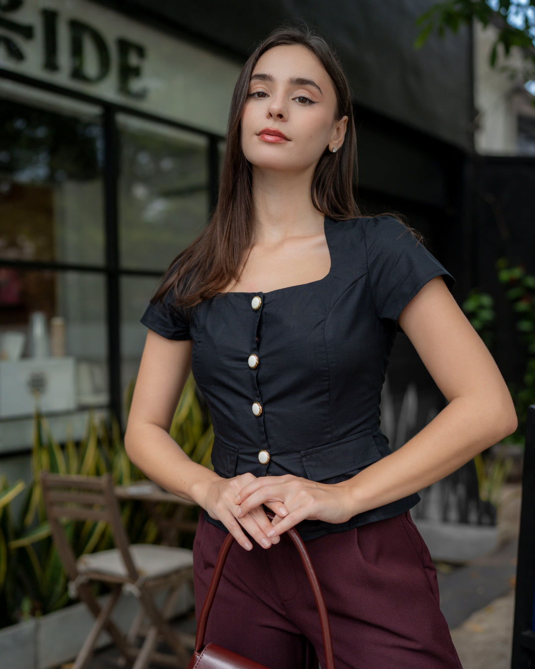 Signature Peplum Top