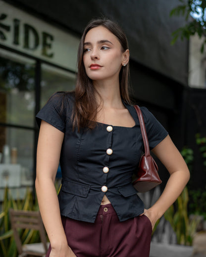 Signature Peplum Top