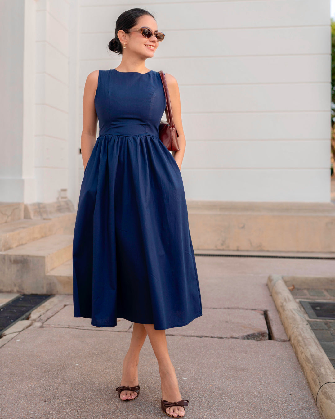 Amora Dress - Dark Blue