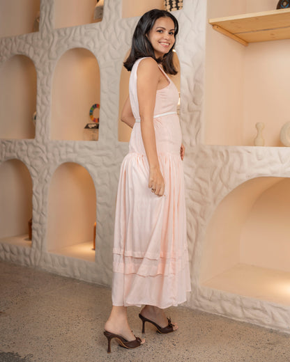Alina Dress - Baby Pink
