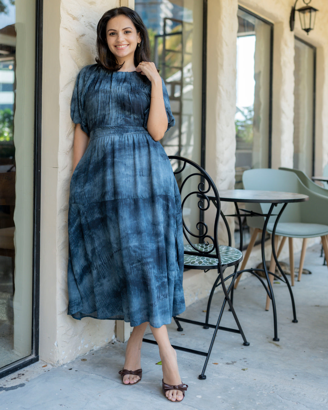 Celeste Dress - Navy
