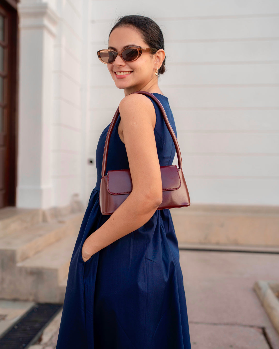 Amora Dress - Dark Blue