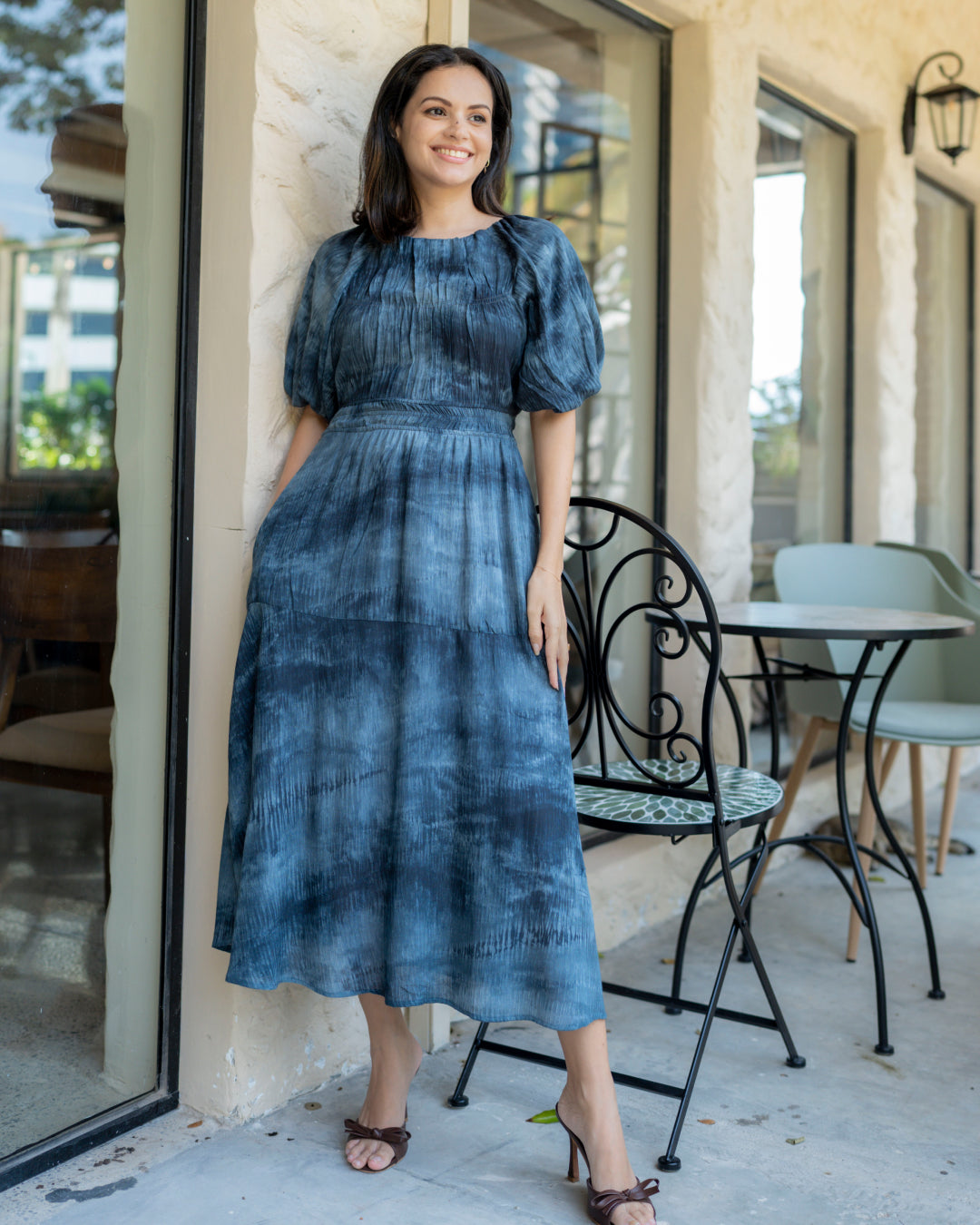 Celeste Dress - Navy