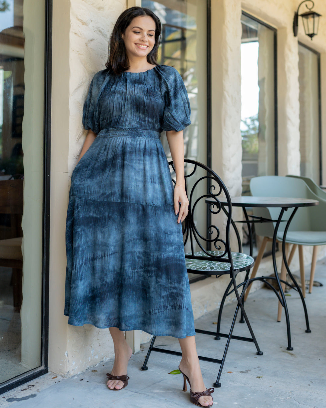 Celeste Dress - Navy