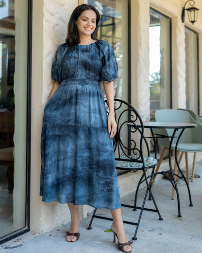 Celeste Dress - Navy