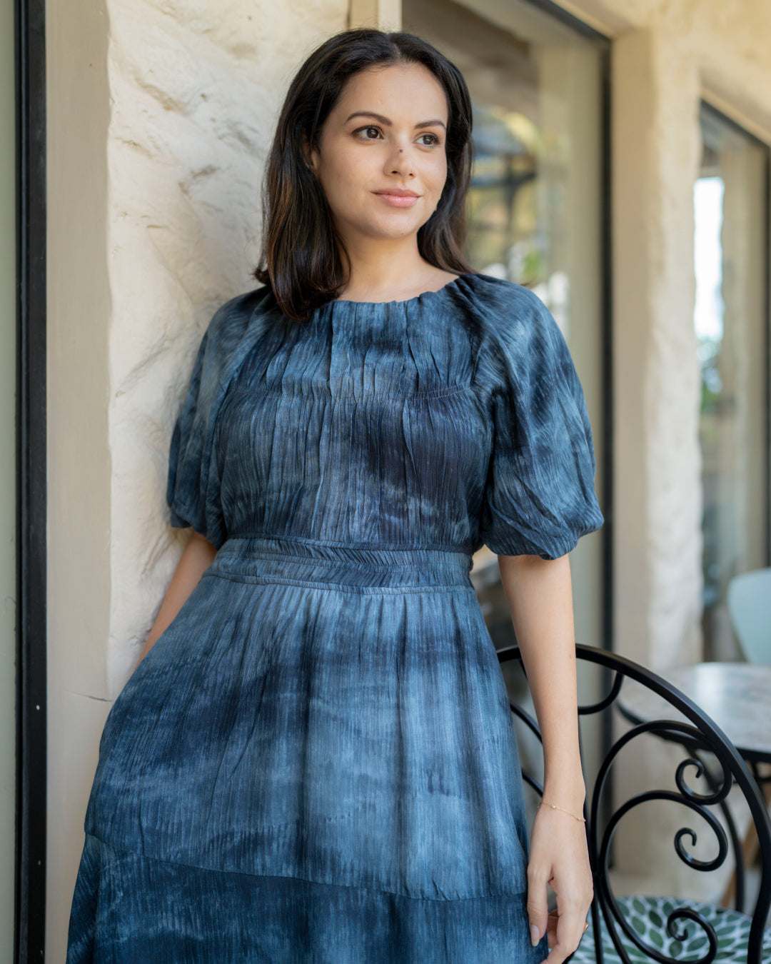 Celeste Dress - Navy