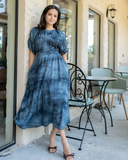 Celeste Dress - Navy