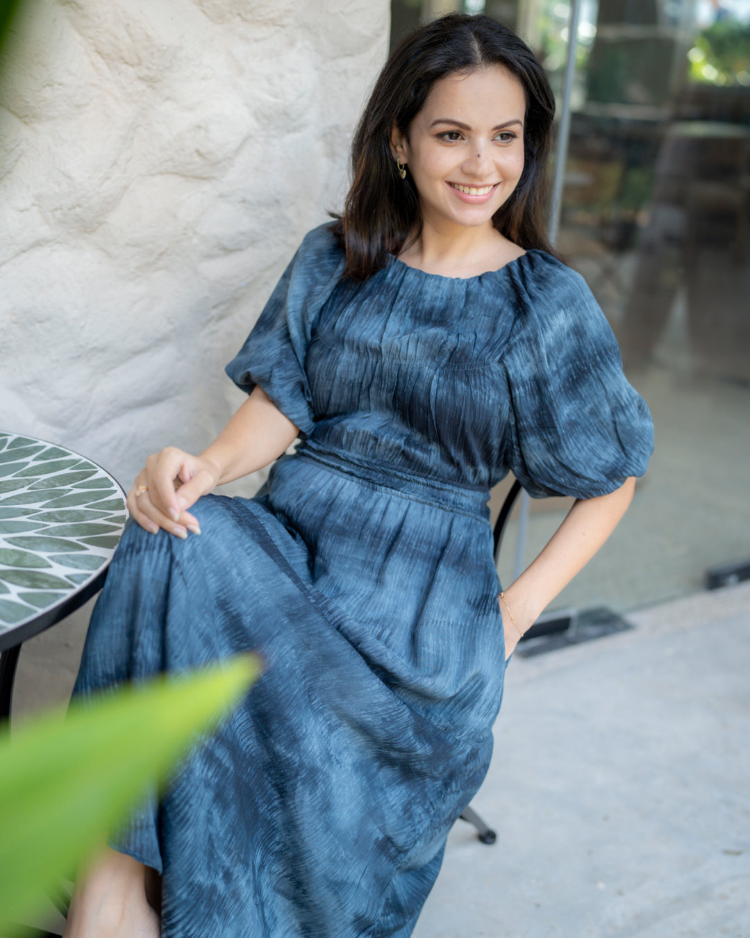 Celeste Dress - Navy