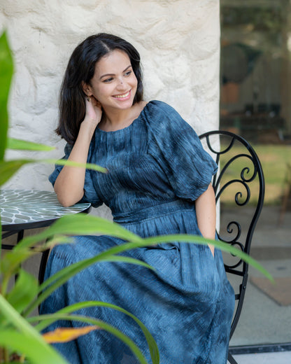 Celeste Dress - Navy