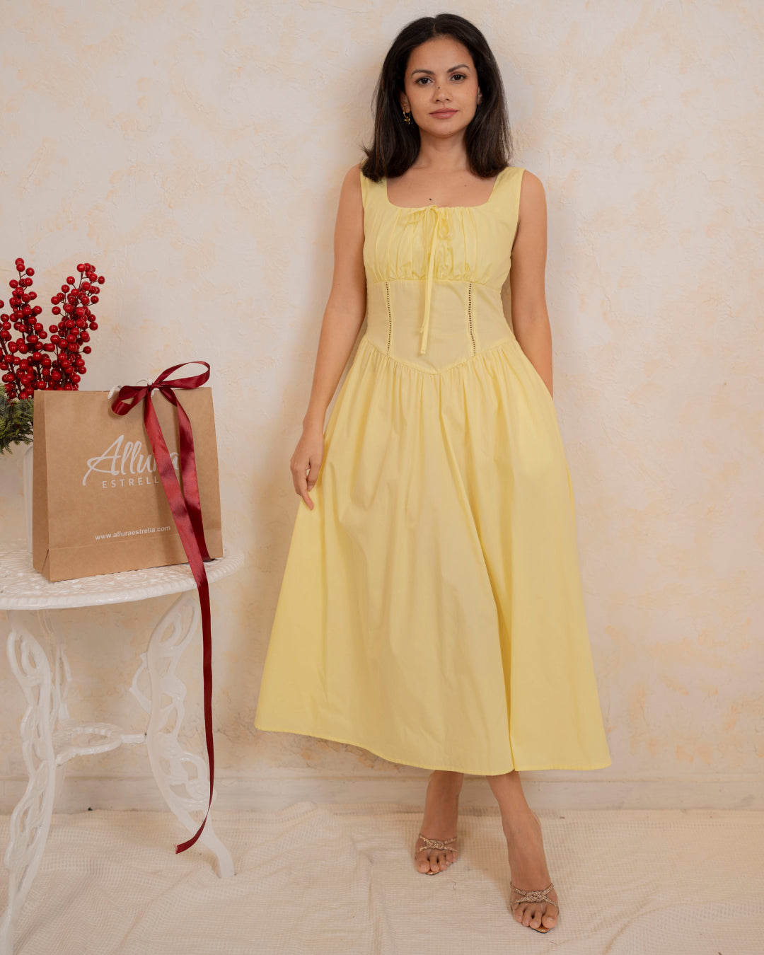 Valentina Dress - In Lemon