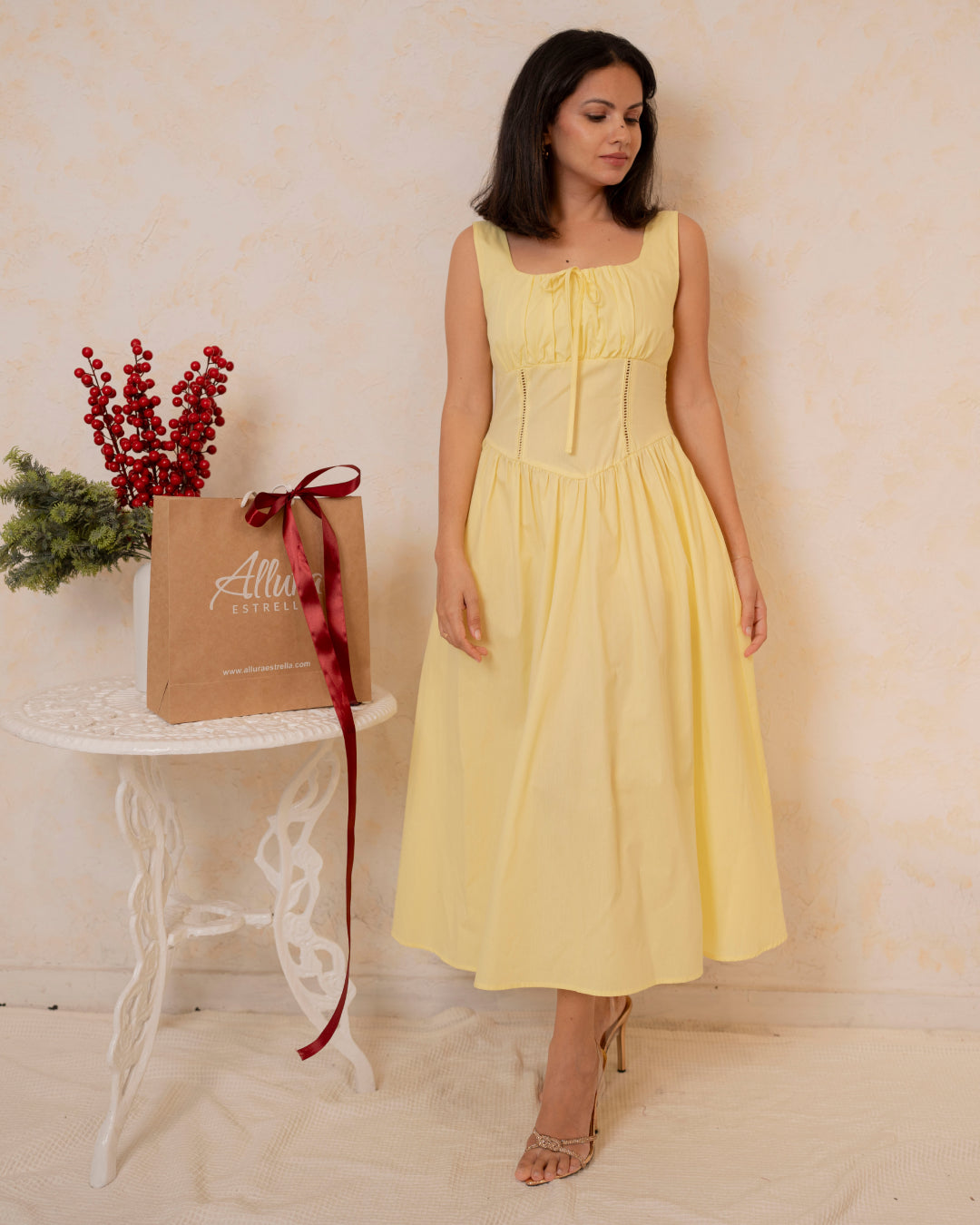 Valentina Dress - In Lemon