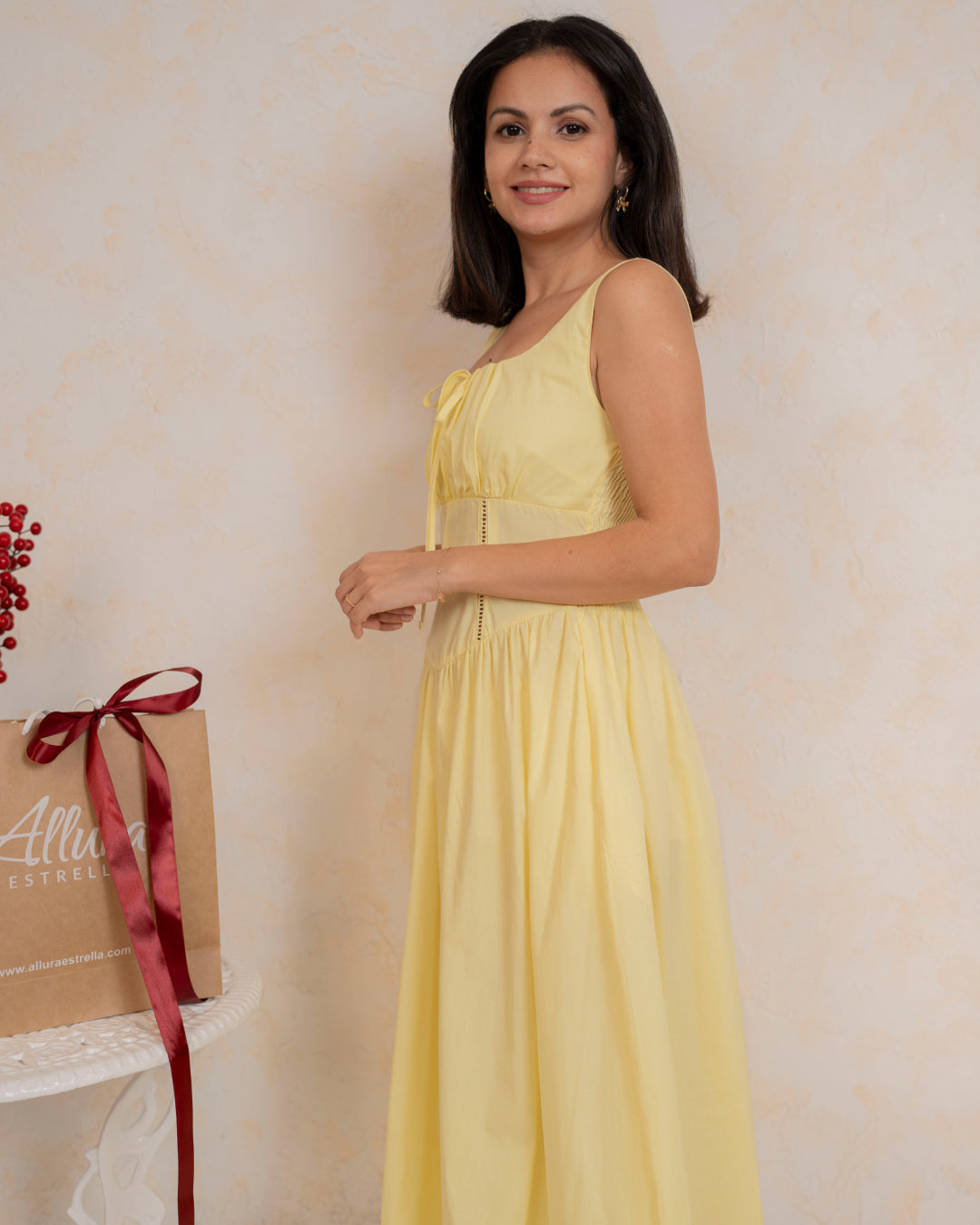 Valentina Dress - In Lemon