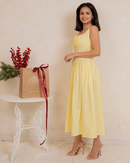 Valentina Dress - In Lemon