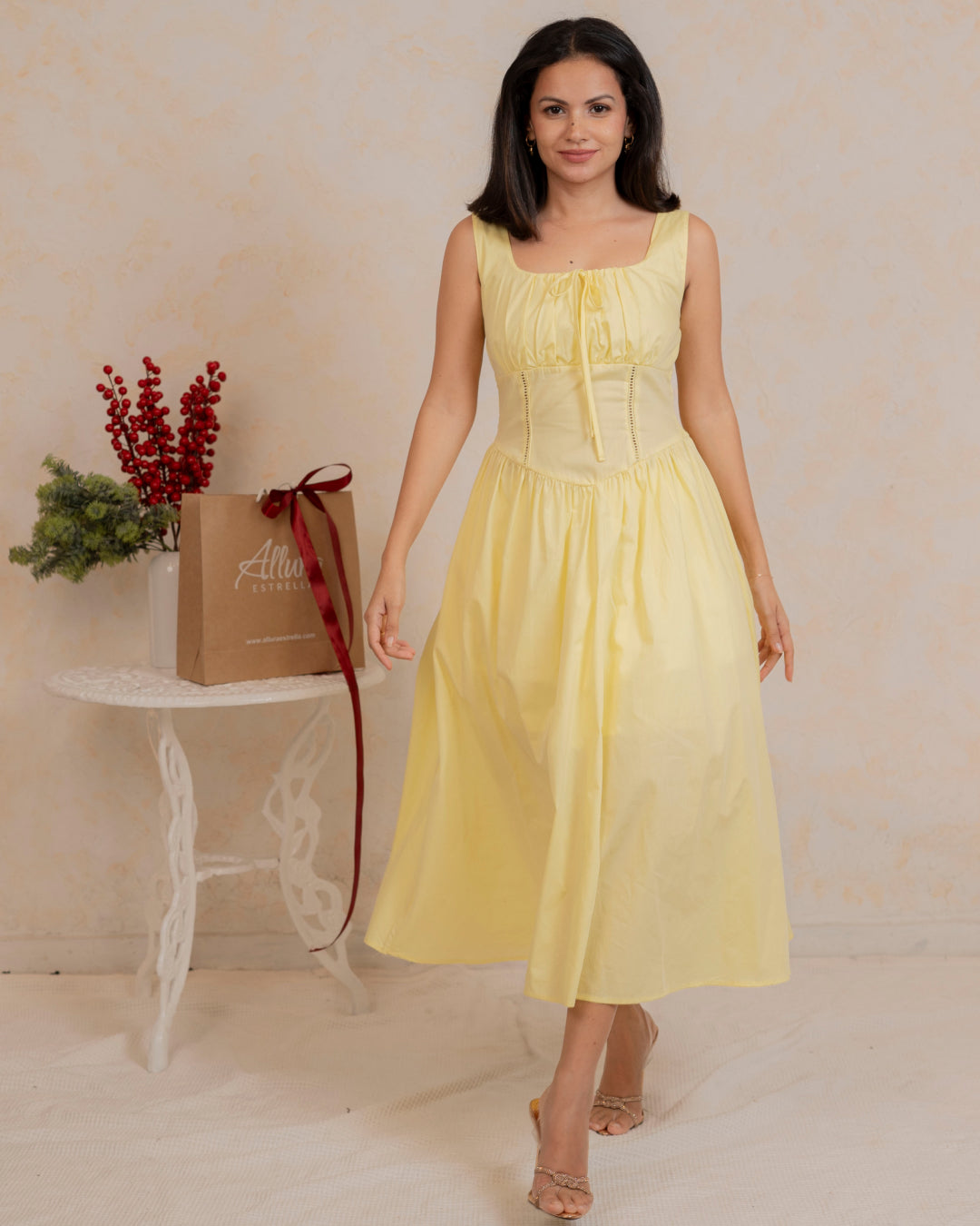 Valentina Dress - In Lemon
