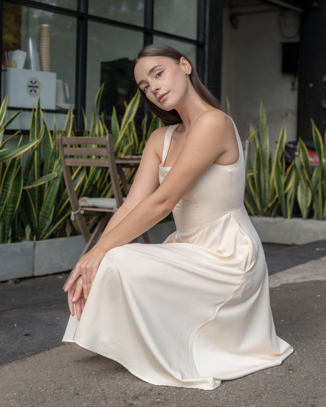 Cream Bell Dress