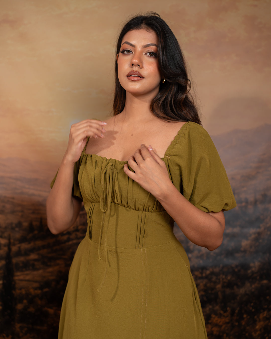 Tuscan Olive Dress (In-store on 5th Friday)