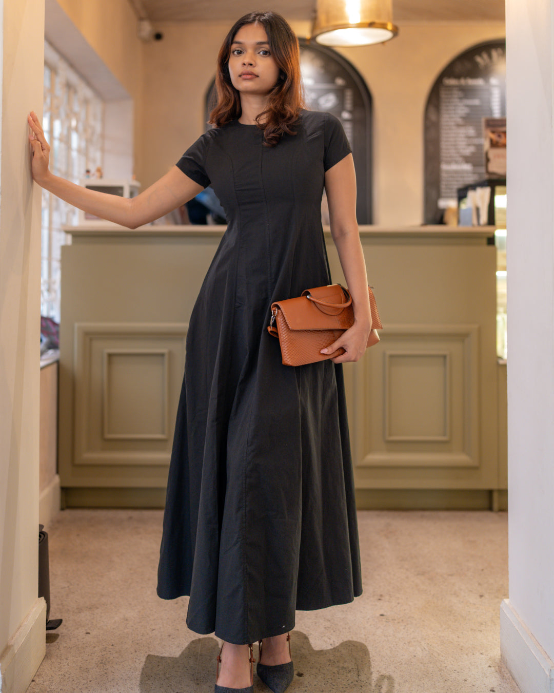Moonlit Café Dress