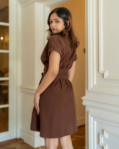 Café Noir Dress - Coffee