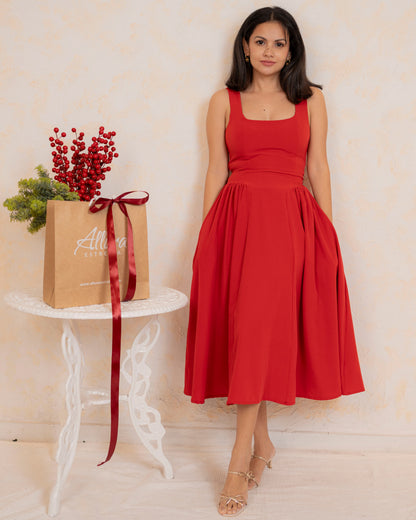 Linea Dress In Red