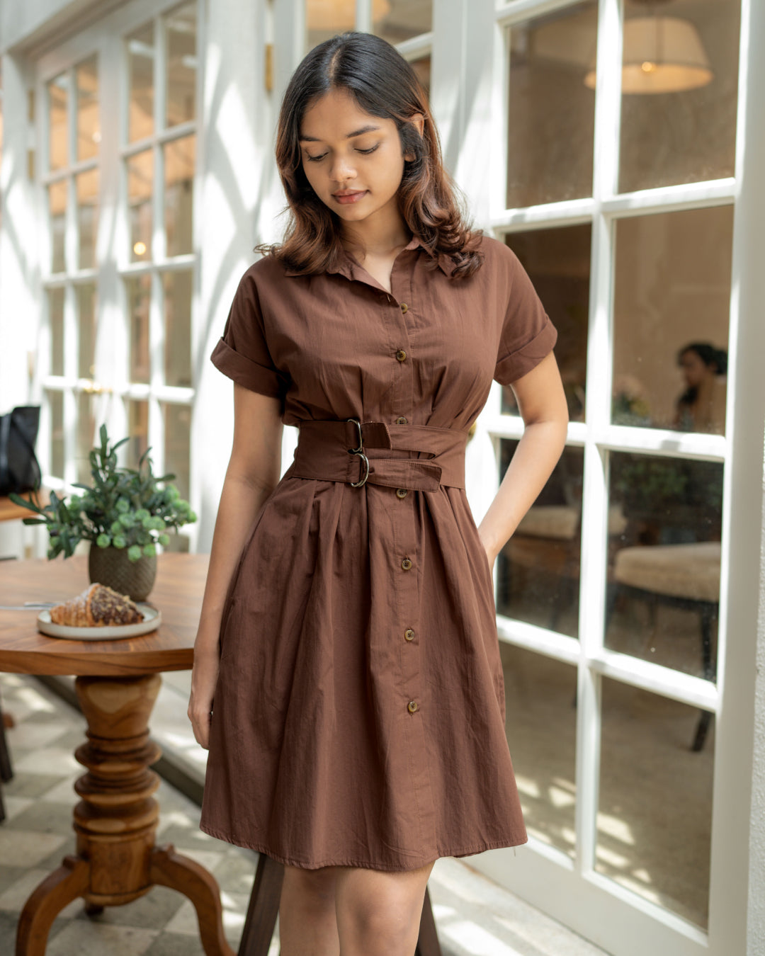 Café Noir Dress - Coffee