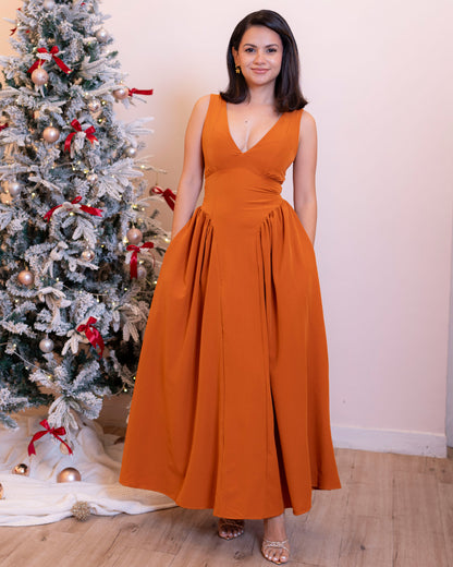 Rosette Dress - In Sunset