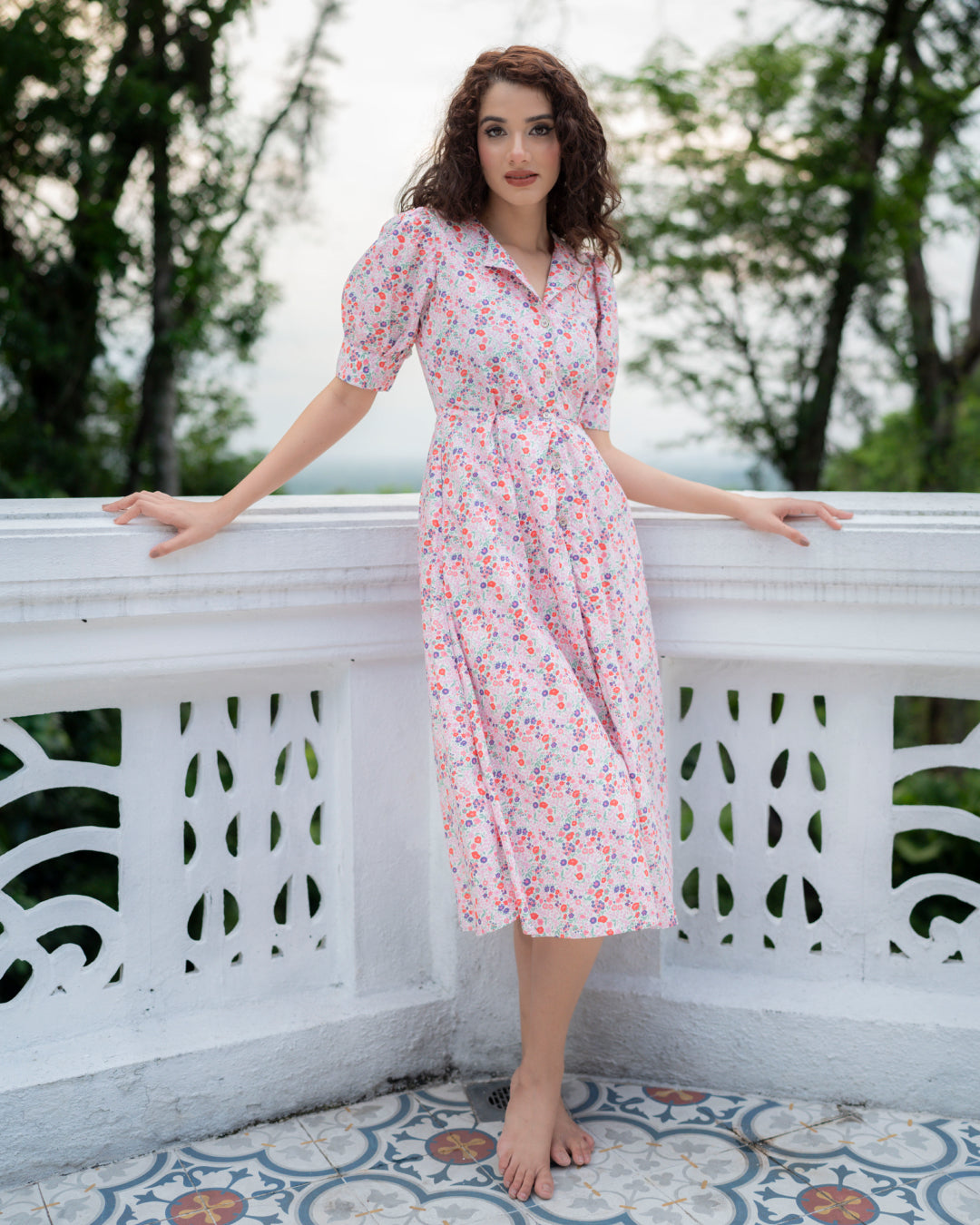 Whipped Cream Dress - Pink Floral
