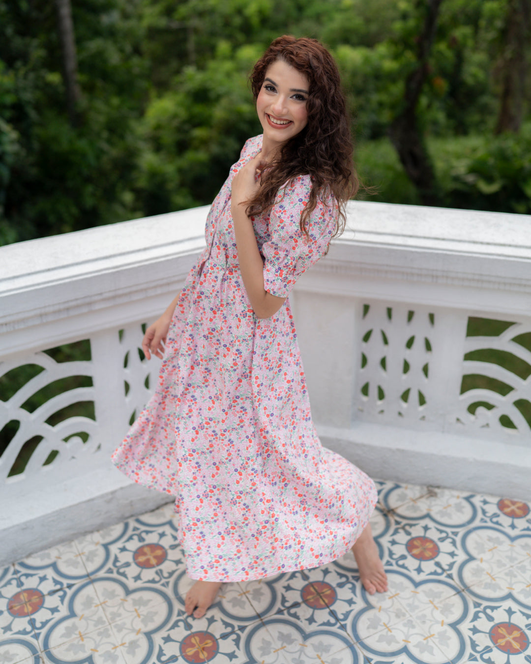 Whipped Cream Dress - Pink Floral Whipped Cream Dress - Pink Floral