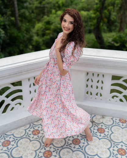 Whipped Cream Dress - Pink Floral