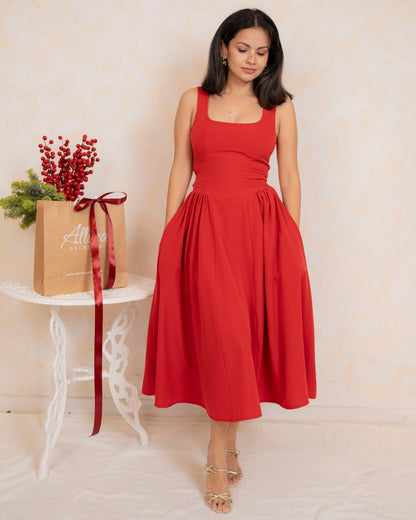 Linea Dress In Red