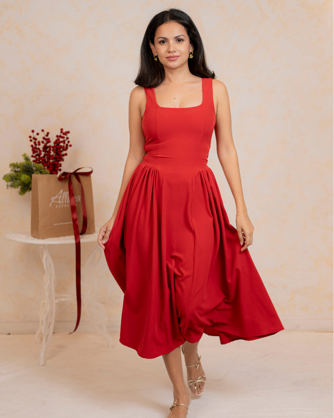 Linea Dress In Red