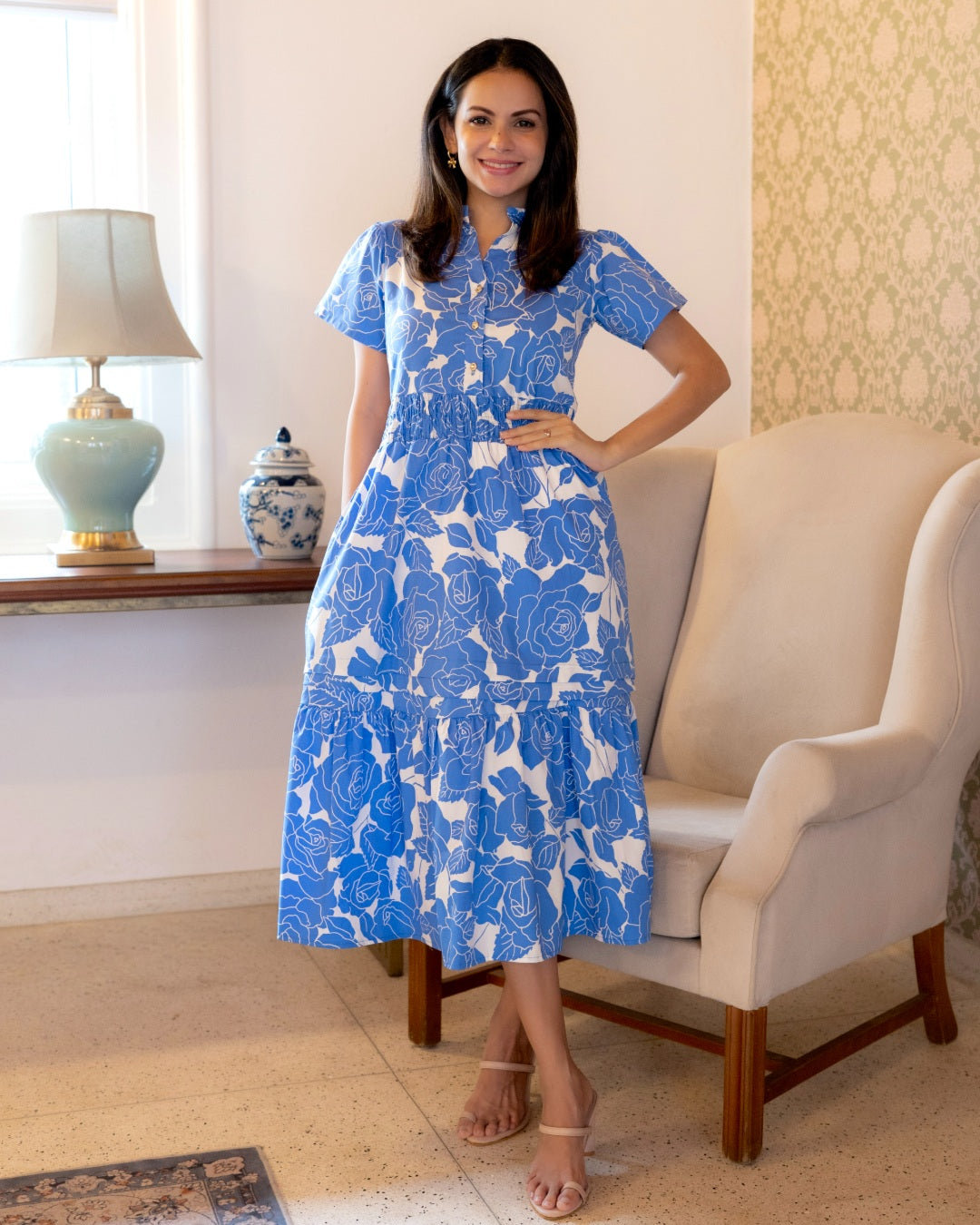 Blue Rose Dress