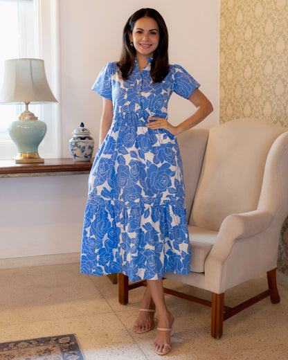 Blue Rose Dress