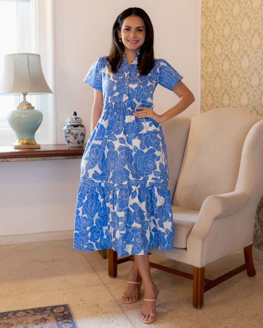 Blue Rose Dress