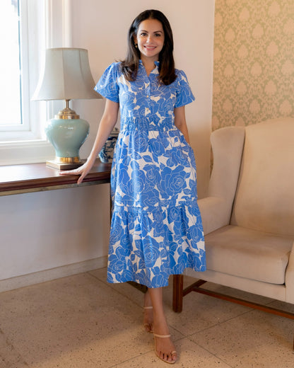 Blue Rose Dress