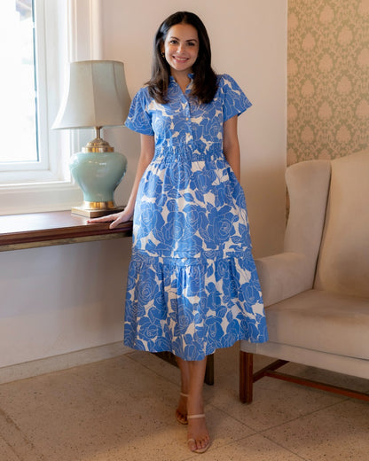 Blue Rose Dress