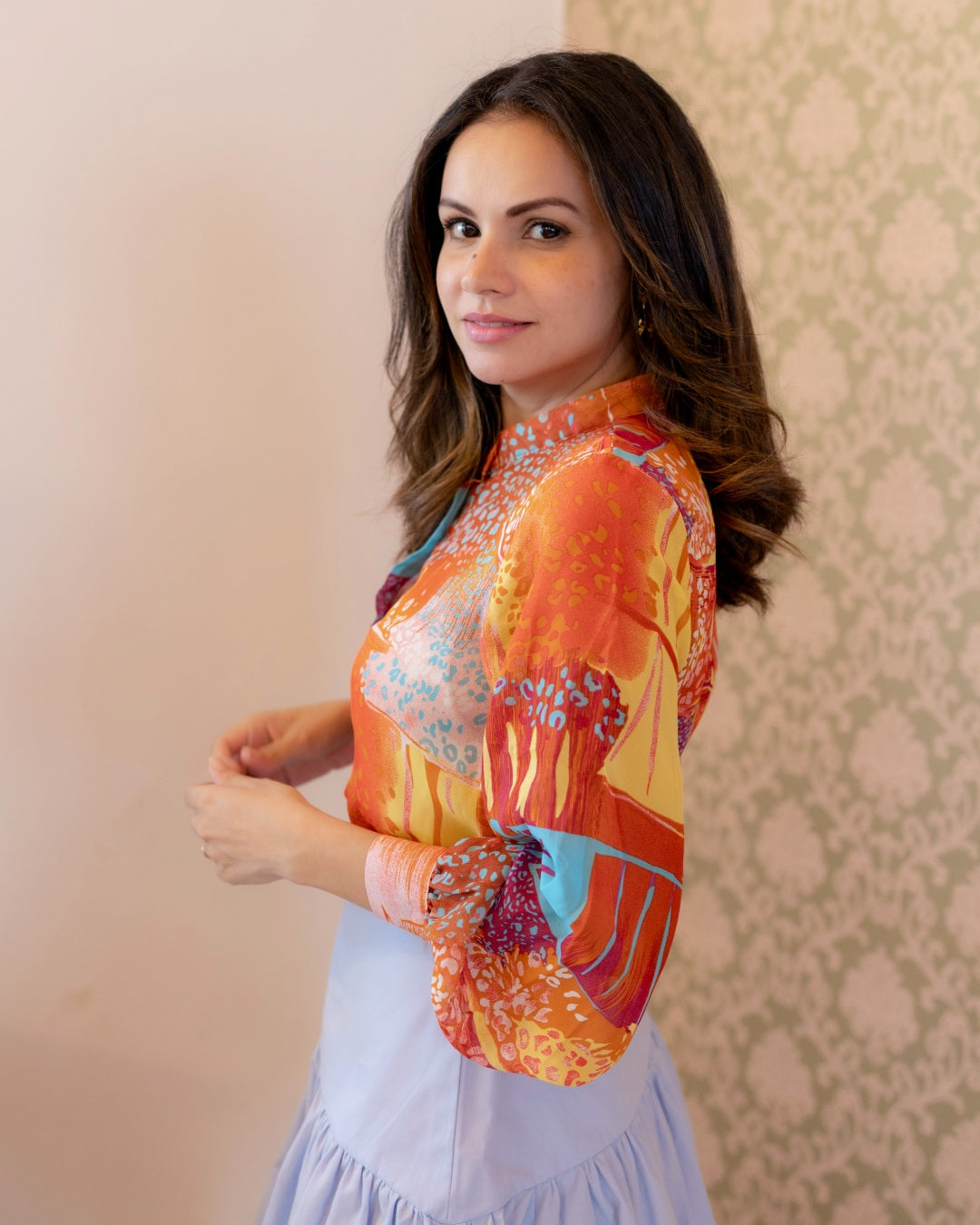Sunset Coral Top