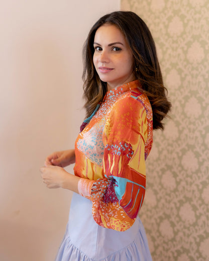 Sunset Coral Top