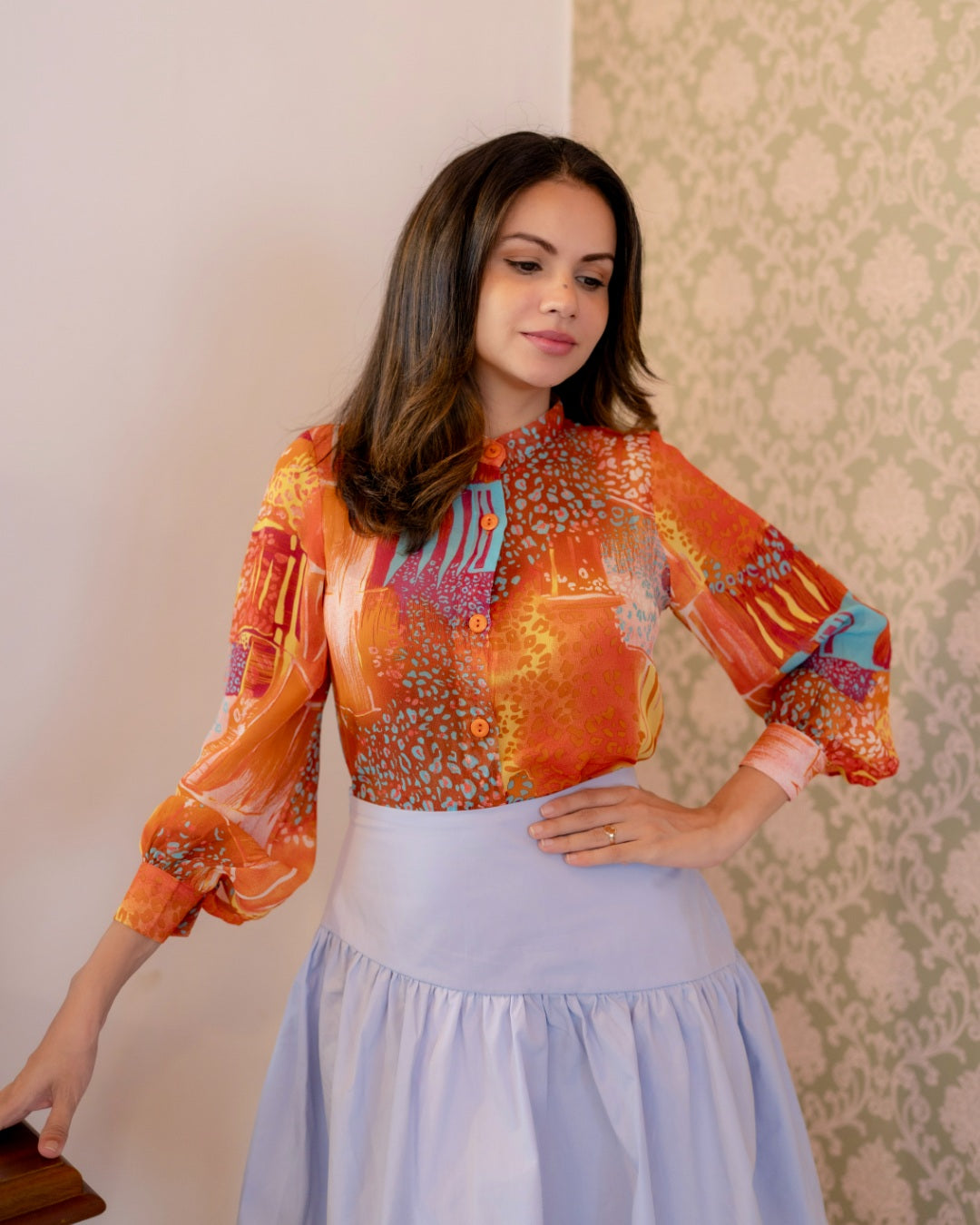 Sunset Coral Top