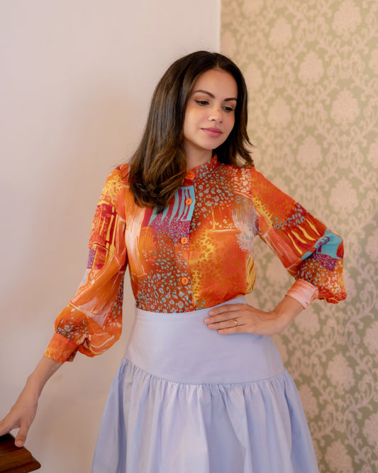 Sunset Coral Top