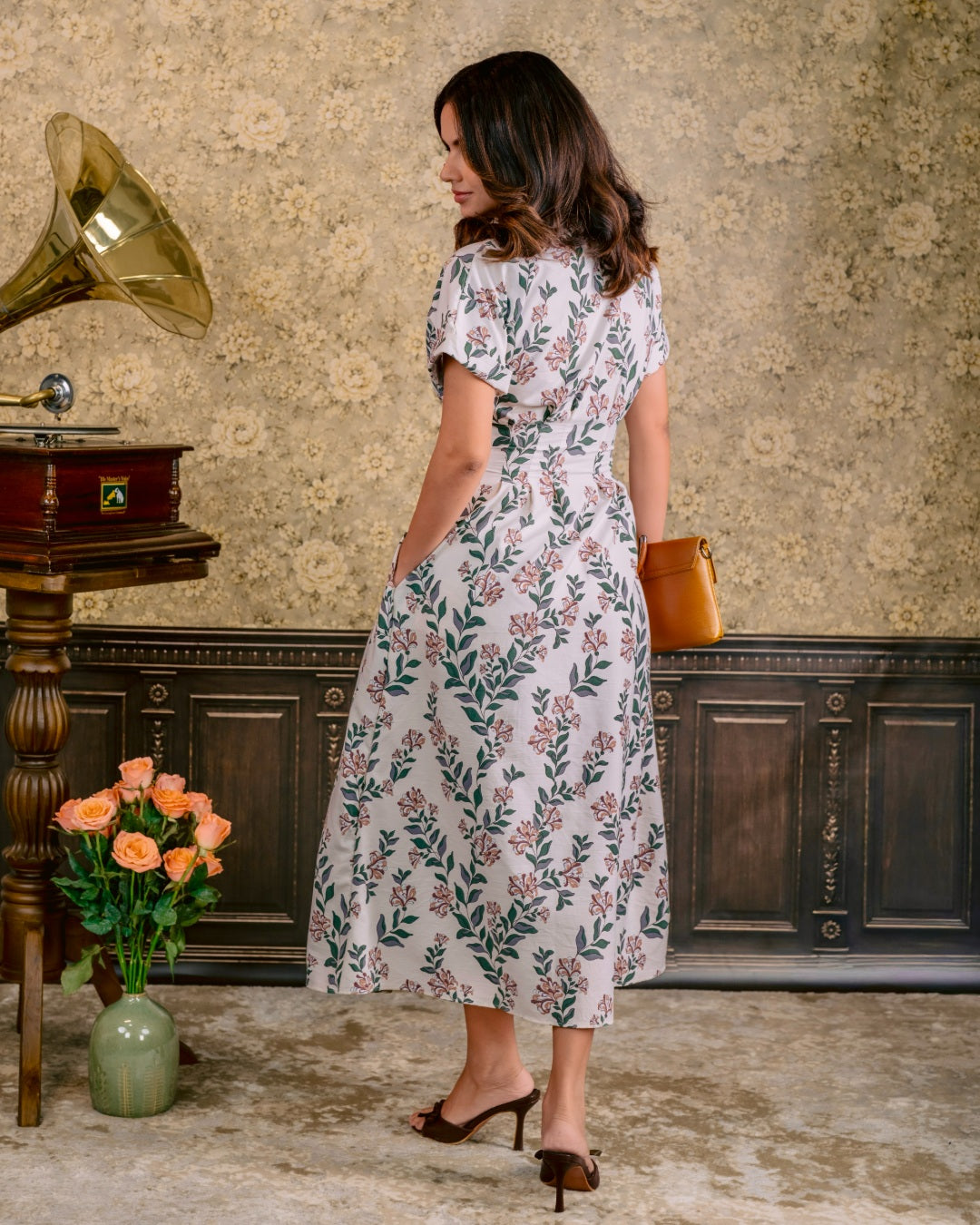 English Garden Belted Dress