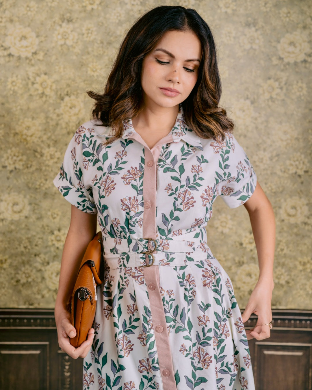 English Garden Belted Dress