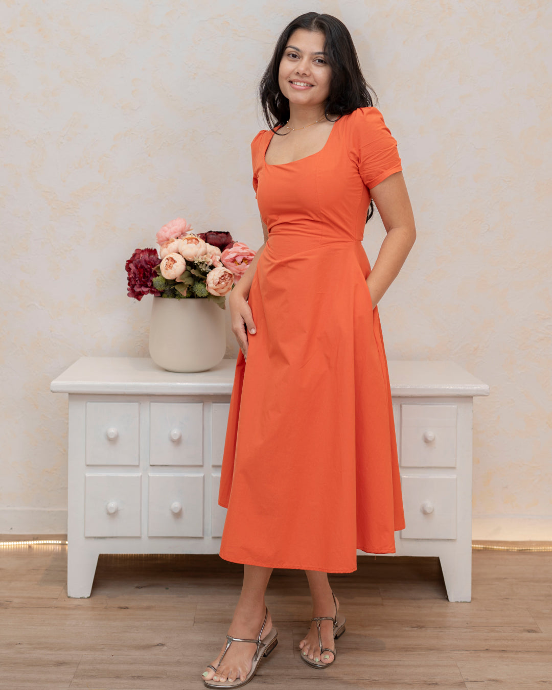 Solara Dress - Orange
