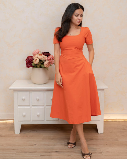 Solara Dress - Orange